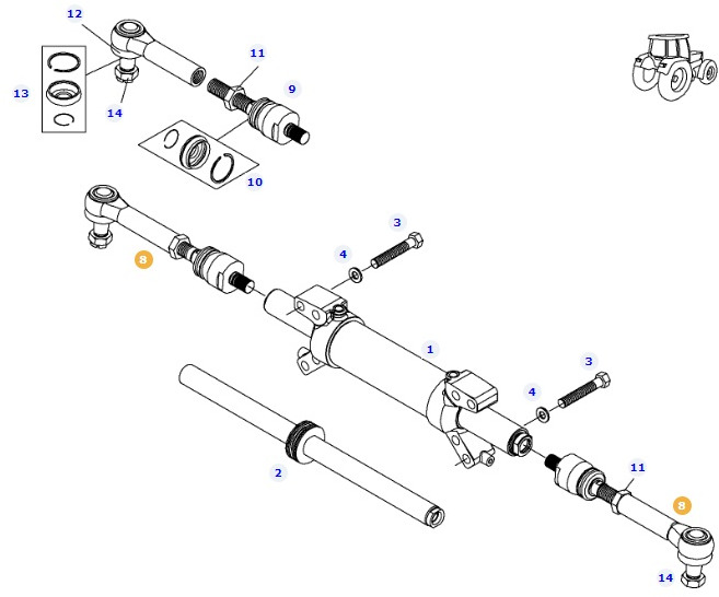 Fendt 828 S4 Vario - oś przednia - drąźek kierowniczy F835300020490 - Essieu avant pour Machine agricole: photos 1 Fendt 828 S4 Vario - oś przednia - drąźek kierowniczy F835300020490 - Essieu avant pour Machine agricole: photos 1