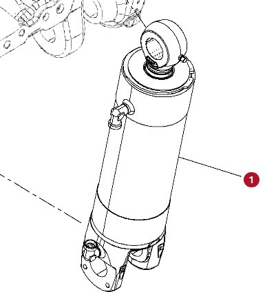 Fendt 930 933 936 942 GEN 7 Siłownik Hydrauliczny Tylnego TUZ CZĘŚCI H218PB400102A - Vérin hydraulique pour Machine agricole: photos 1 Fendt 930 933 936 942 GEN 7 Siłownik Hydrauliczny Tylnego TUZ CZĘŚCI H218PB400102A - Vérin hydraulique pour Machine agricole: photos 1