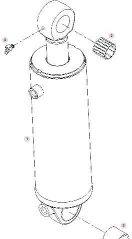 Fendt Vario 1038 1042 1046 1050 GEN 3 Siłownik Cylinder Hydrauliczny G530871200012 - Vérin hydraulique pour Machine agricole: photos 1 Fendt Vario 1038 1042 1046 1050 GEN 3 Siłownik Cylinder Hydrauliczny G530871200012 - Vérin hydraulique pour Machine agricole: photos 1