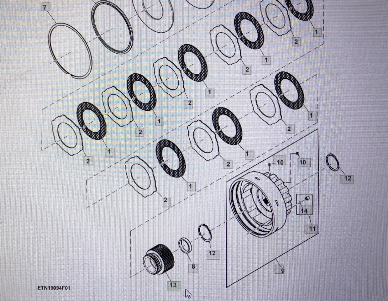 JOHN DEERE R544421/sprzęgło wielowypustowe/8345R 8245R 8270R 8295R 8320R 8370R 8400R - Embrayage et pièces pour Machine agricole: photos 1 JOHN DEERE R544421/sprzęgło wielowypustowe/8345R 8245R 8270R 8295R 8320R 8370R 8400R - Embrayage et pièces pour Machine agricole: photos 1