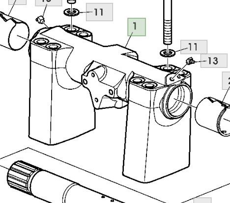 John Deere 6630 Podpora Tylnego Podnośnika L169399 - Frame/ Châssis pour Machine agricole: photos 1 John Deere 6630 Podpora Tylnego Podnośnika L169399 - Frame/ Châssis pour Machine agricole: photos 1