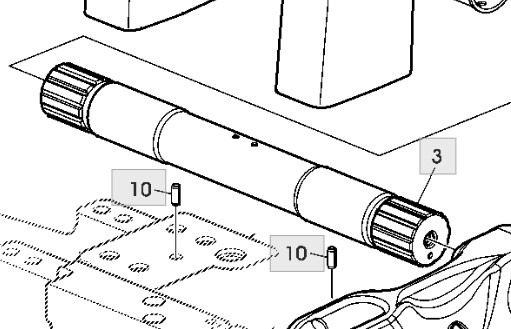John Deere 6630 Wał Wahliwy Tylnego Podnośnika L168344 - Frame/ Châssis pour Machine agricole: photos 1 John Deere 6630 Wał Wahliwy Tylnego Podnośnika L168344 - Frame/ Châssis pour Machine agricole: photos 1
