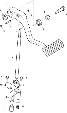 John Deere 9470RX - Pedał R554833 (Hamulec) - Pédale pour Machine agricole: photos 1 John Deere 9470RX - Pedał R554833 (Hamulec) - Pédale pour Machine agricole: photos 1