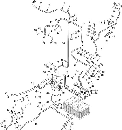 John Deere 9470RX - Przewód akumulatora RE594427 (Alternator, spręźarka, bateria, rozrusznik) - Câble/ Fil pour Tracteur agricole: photos 1 John Deere 9470RX - Przewód akumulatora RE594427 (Alternator, spręźarka, bateria, rozrusznik) - Câble/ Fil pour Tracteur agricole: photos 1