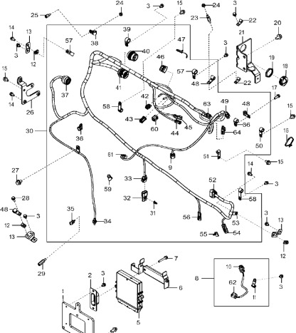John Deere 9470RX - Wiązka przewodów DZ107343 (Silnik) - Câble/ Fil pour Machine agricole: photos 1 John Deere 9470RX - Wiązka przewodów DZ107343 (Silnik) - Câble/ Fil pour Machine agricole: photos 1