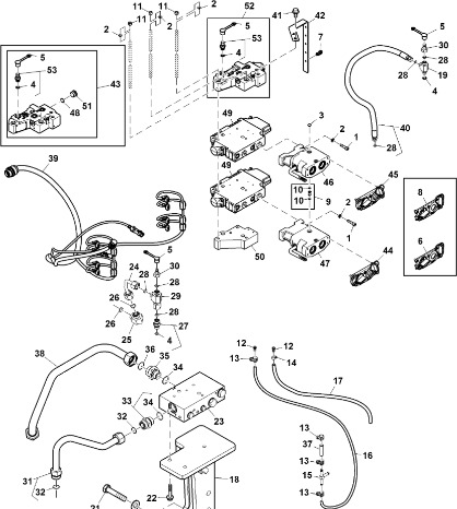 John Deere 9470RX - Wiązka przewodów podwozia RE586858 (Zawór sterujący) - Câble/ Fil pour Tracteur agricole: photos 1 John Deere 9470RX - Wiązka przewodów podwozia RE586858 (Zawór sterujący) - Câble/ Fil pour Tracteur agricole: photos 1