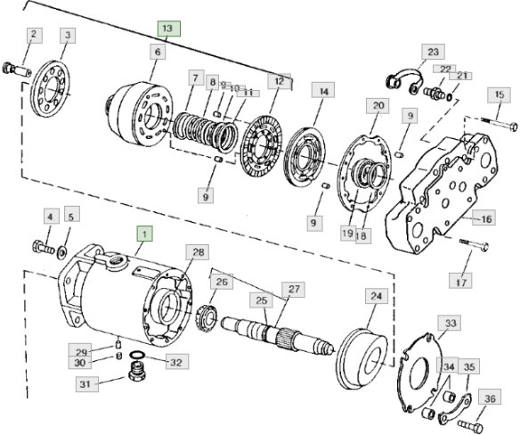 John Deere CTS 9600 - hydrostat silnik hydrostatyczny - Moteur hydraulique pour Machine agricole: photos 1 John Deere CTS 9600 - hydrostat silnik hydrostatyczny - Moteur hydraulique pour Machine agricole: photos 1