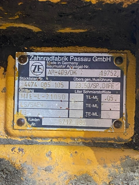 Liebheer L544 zwolnica kompletna AP-409/DK , ZF 4474005105 - Moteur de translation pour Engins de chantier: photos 2 Liebheer L544 zwolnica kompletna AP-409/DK , ZF 4474005105 - Moteur de translation pour Engins de chantier: photos 2