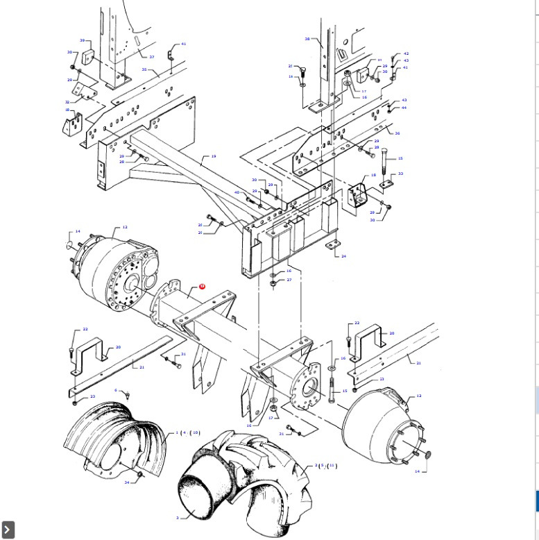 Massey Fergusson MF 30 - oś przednia most D28182141 - Essieu avant pour Machine agricole: photos 1 Massey Fergusson MF 30 - oś przednia most D28182141 - Essieu avant pour Machine agricole: photos 1