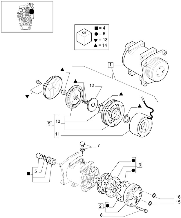 New Holland T6010 T6090 T6070 Sprzęgło 87334407 - Embrayage et pièces pour Tracteur agricole: photos 1 New Holland T6010 T6090 T6070 Sprzęgło 87334407 - Embrayage et pièces pour Tracteur agricole: photos 1
