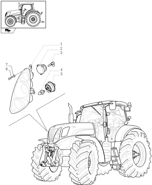 New Holland T6010 `ref`lektor przedni halogen, 12v, clear 82037493 - Feu avant pour Tracteur agricole: photos 1 New Holland T6010 `ref`lektor przedni halogen, 12v, clear 82037493 - Feu avant pour Tracteur agricole: photos 1