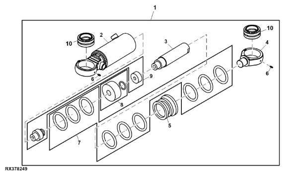 RE184015 John Deere 8345R - Siłownik hydrauliczny - Vérin hydraulique pour Machine agricole: photos 1 RE184015 John Deere 8345R - Siłownik hydrauliczny - Vérin hydraulique pour Machine agricole: photos 1