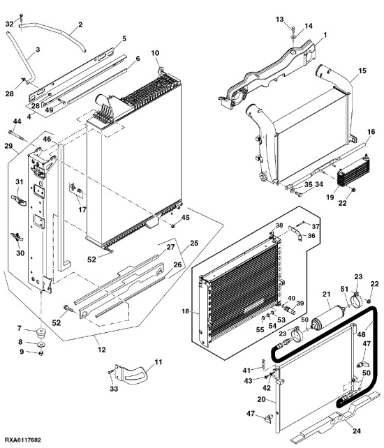 RE242255 John Deere 8345R - Skraplacz - Condenseur pour Tracteur agricole: photos 1 RE242255 John Deere 8345R - Skraplacz - Condenseur pour Tracteur agricole: photos 1