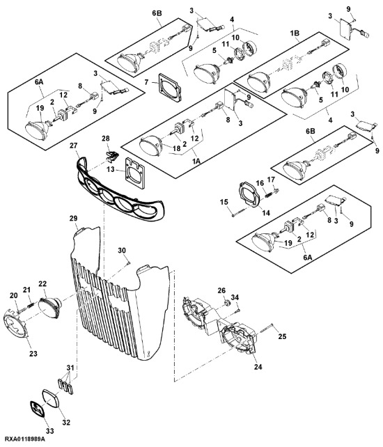 RE271574 John Deere 8345R - Lampa szerokostrumieniowa - Lumière/ Éclairage pour Tracteur agricole: photos 1 RE271574 John Deere 8345R - Lampa szerokostrumieniowa - Lumière/ Éclairage pour Tracteur agricole: photos 1