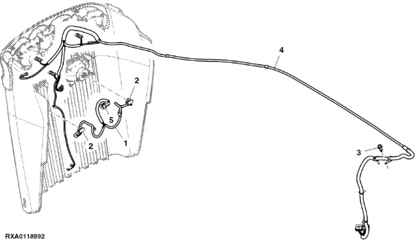 RE306002 John Deere 8345R - Wiązka przewodów - Câble/ Fil pour Tracteur agricole: photos 1 RE306002 John Deere 8345R - Wiązka przewodów - Câble/ Fil pour Tracteur agricole: photos 1