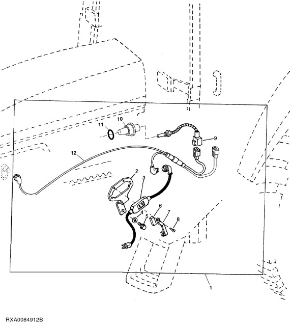 RE55891 John Deere 8345R - Przewód zasilający - Câble/ Fil pour Tracteur agricole: photos 1 RE55891 John Deere 8345R - Przewód zasilający - Câble/ Fil pour Tracteur agricole: photos 1