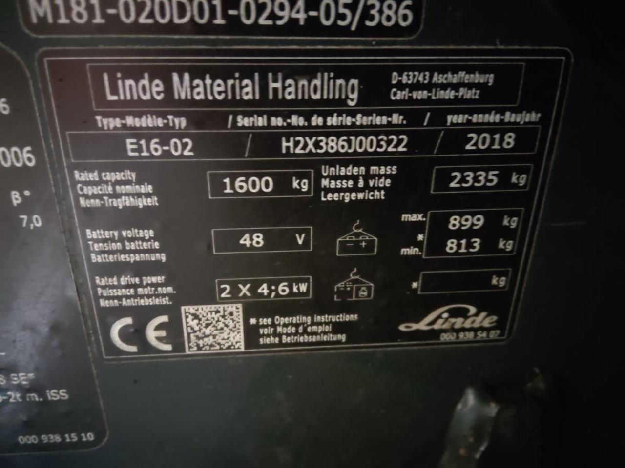Linde E16-02 - Chariot élévateur électrique: photos 2 Linde E16-02 - Chariot élévateur électrique: photos 2