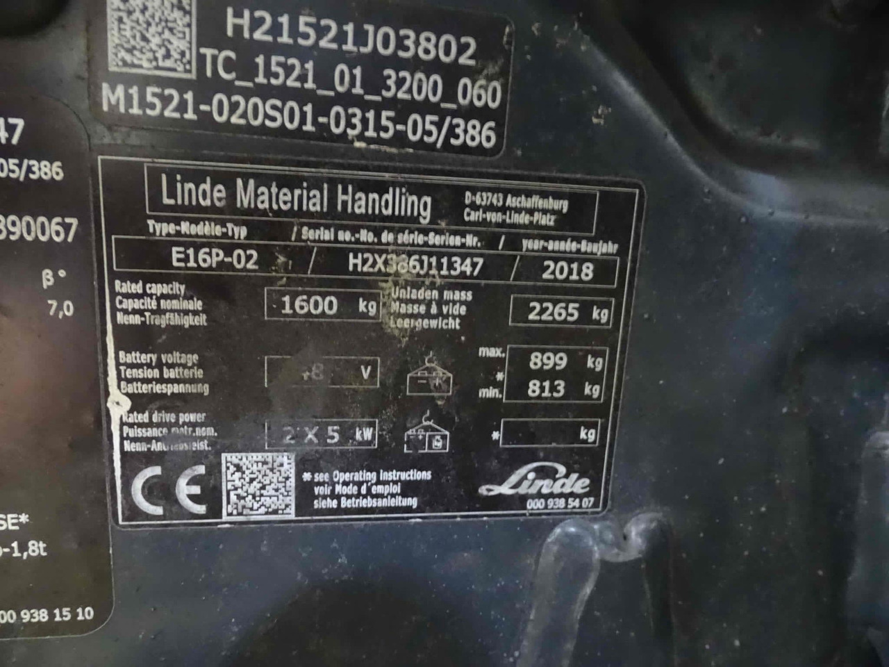 Linde E16P-02 - Chariot élévateur électrique: photos 2 Linde E16P-02 - Chariot élévateur électrique: photos 2