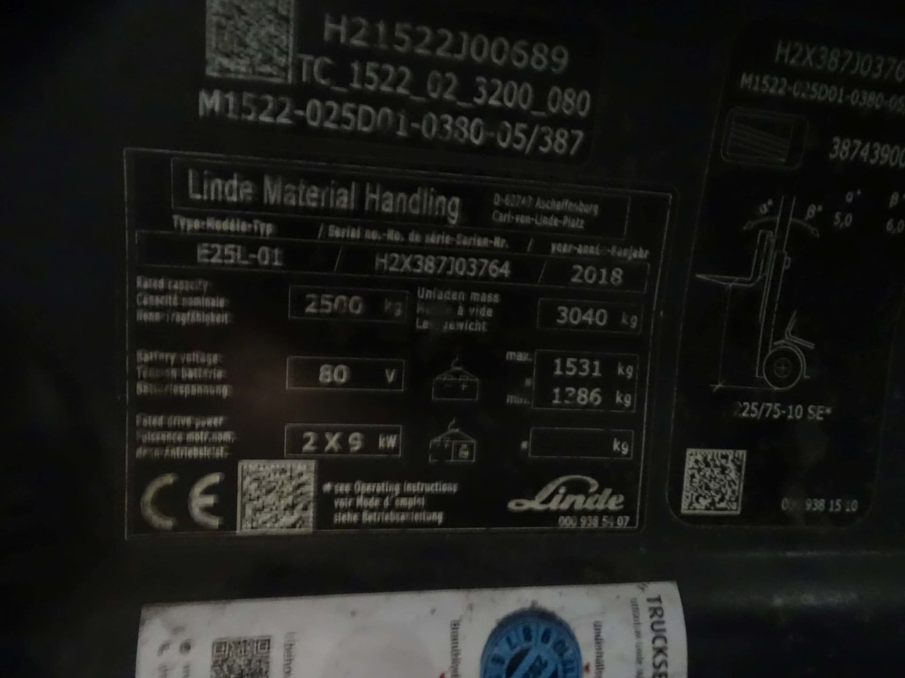 Linde E25L-01 - Chariot élévateur électrique: photos 2 Linde E25L-01 - Chariot élévateur électrique: photos 2