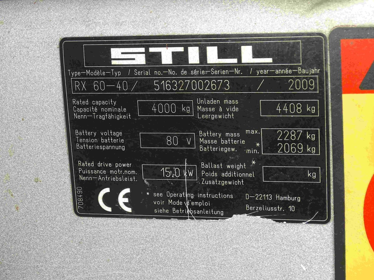 STILL RX60-40 - Chariot élévateur électrique: photos 2 STILL RX60-40 - Chariot élévateur électrique: photos 2