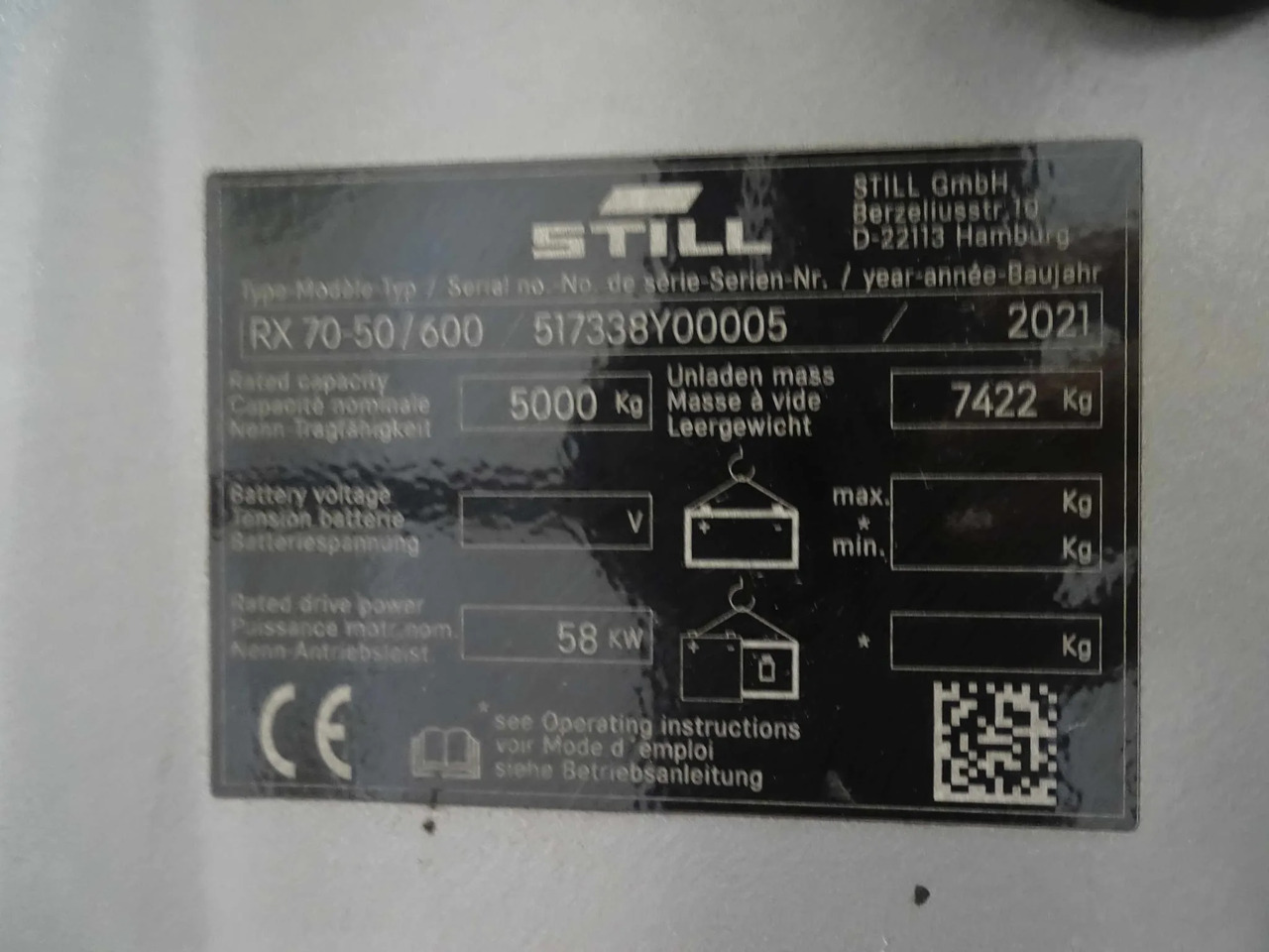 STILL RX70-50T/600 - Chariot élévateur diesel: photos 5 STILL RX70-50T/600 - Chariot élévateur diesel: photos 5