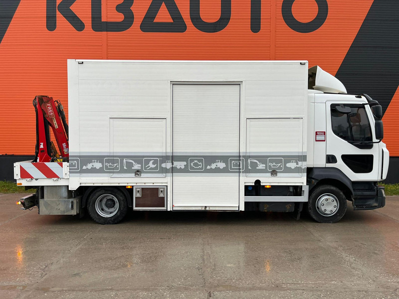 Renault D12 4x2 WORKSHOP ON WHEELS / FASSI M30A.13 / BOX L=4459 mm - Camion plateau, Camion grue: photos 4 Renault D12 4x2 WORKSHOP ON WHEELS / FASSI M30A.13 / BOX L=4459 mm - Camion plateau, Camion grue: photos 4