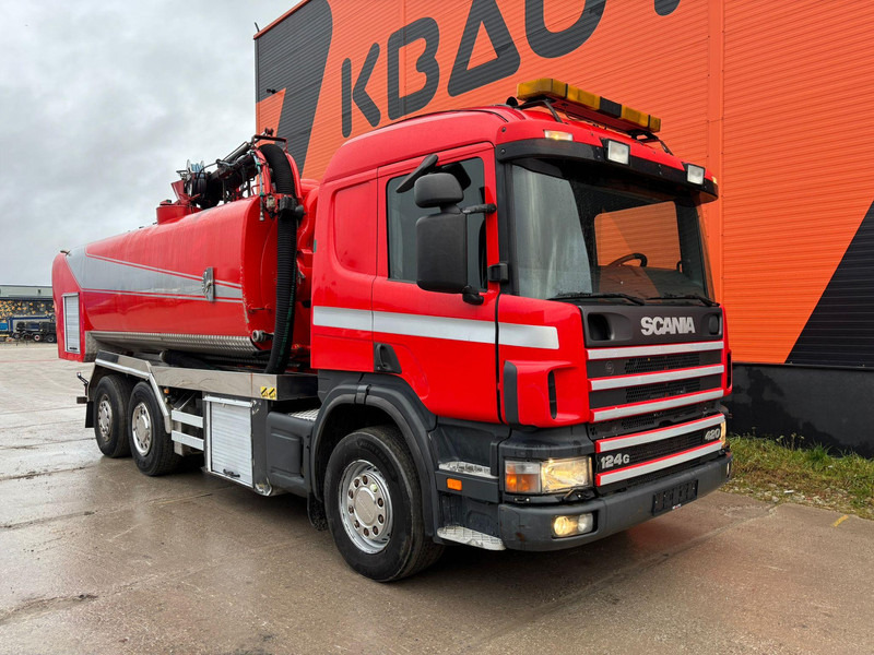 Scania P 124 6x2*4 KORP&SON / TANK 8000 l / VACUUM Wittig RFW260 / PRESSURE Uraca DK716 140 bar / 400 l/min - Camion hydrocureur: photos 3 Scania P 124 6x2*4 KORP&SON / TANK 8000 l / VACUUM Wittig RFW260 / PRESSURE Uraca DK716 140 bar / 400 l/min - Camion hydrocureur: photos 3