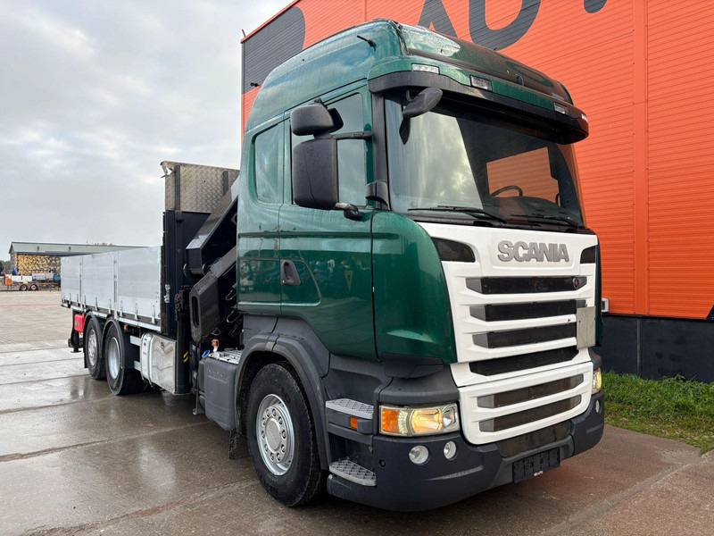 Scania R 410 6x2 HIAB 322EP-5 HIPRO / PLATFORM L=6131 mm - Camion plateau, Camion grue: photos 4 Scania R 410 6x2 HIAB 322EP-5 HIPRO / PLATFORM L=6131 mm - Camion plateau, Camion grue: photos 4