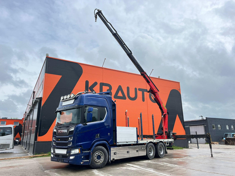 Scania R 650 6x4 PK24001 / PLATFORM L=6800 mm - Camion plateau, Camion grue: photos 1 Scania R 650 6x4 PK24001 / PLATFORM L=6800 mm - Camion plateau, Camion grue: photos 1
