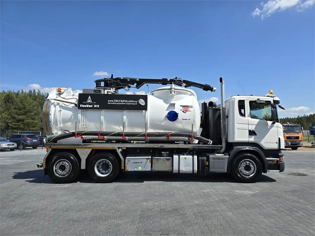 Camion hydrocureur Scania Saugbagger Larsen FlexVac 311 Vacuum suction loade: photos 7