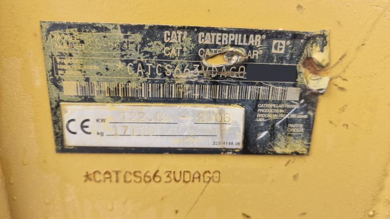 Caterpillar CS663E - Compacteur à pieds de mouton/ Monocylindre: photos 4 Caterpillar CS663E - Compacteur à pieds de mouton/ Monocylindre: photos 4