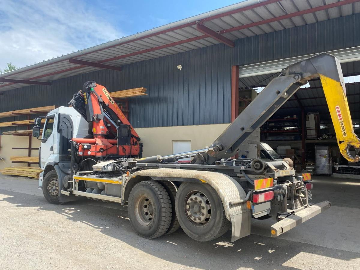 Renault Premium avec grue PALFINGER PK 18000 - Camion ampliroll, Camion grue: photos 1 Renault Premium avec grue PALFINGER PK 18000 - Camion ampliroll, Camion grue: photos 1