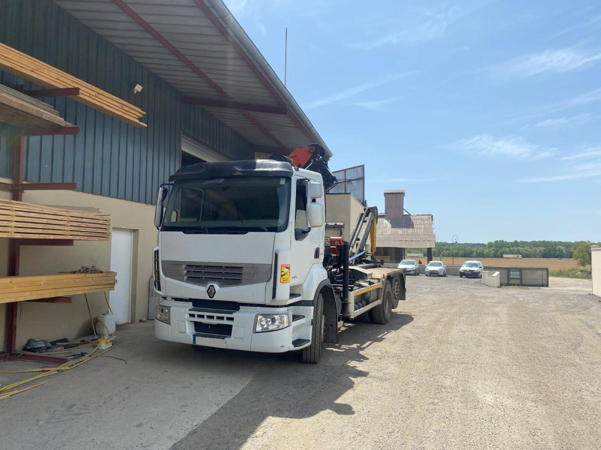 Renault Premium avec grue PALFINGER PK 18000 - Camion ampliroll, Camion grue: photos 2 Renault Premium avec grue PALFINGER PK 18000 - Camion ampliroll, Camion grue: photos 2