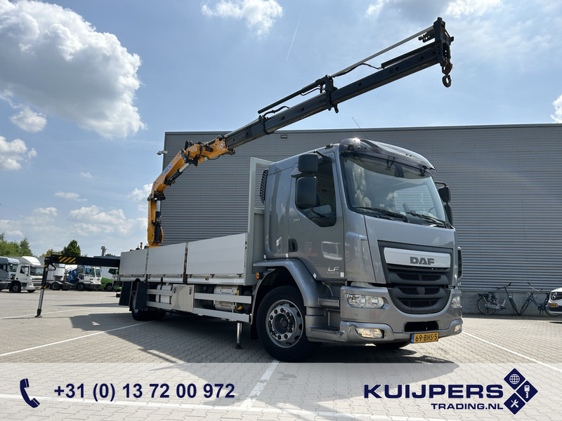 DAF LF 310 FA / Effer 175.2/3s Crane / 728 dkm / Flat Bed / APK TUV 10-25 - Camion grue: photos 1 DAF LF 310 FA / Effer 175.2/3s Crane / 728 dkm / Flat Bed / APK TUV 10-25 - Camion grue: photos 1
