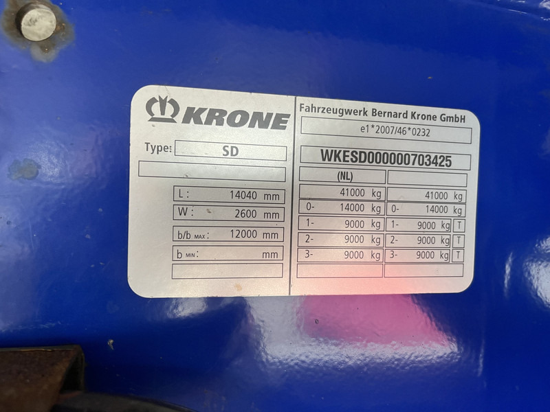 Semi-remorque frigorifique Krone Coolliner / Carrier Vector 1950 / Frigo Box / BPW Drum / APK TUV 04-26: photos 18 Semi-remorque frigorifique Krone Coolliner / Carrier Vector 1950 / Frigo Box / BPW Drum / APK TUV 04-26: photos 18