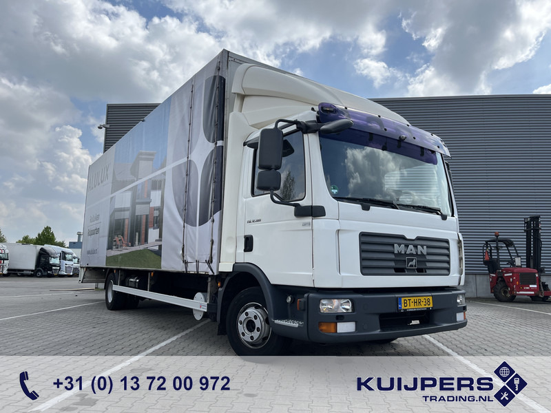 MAN TGL 12.180 / 12 Ton / 781 dkm / Oil Leak / Canvas Box / NL Truck - Camion fourgon: photos 1 MAN TGL 12.180 / 12 Ton / 781 dkm / Oil Leak / Canvas Box / NL Truck - Camion fourgon: photos 1