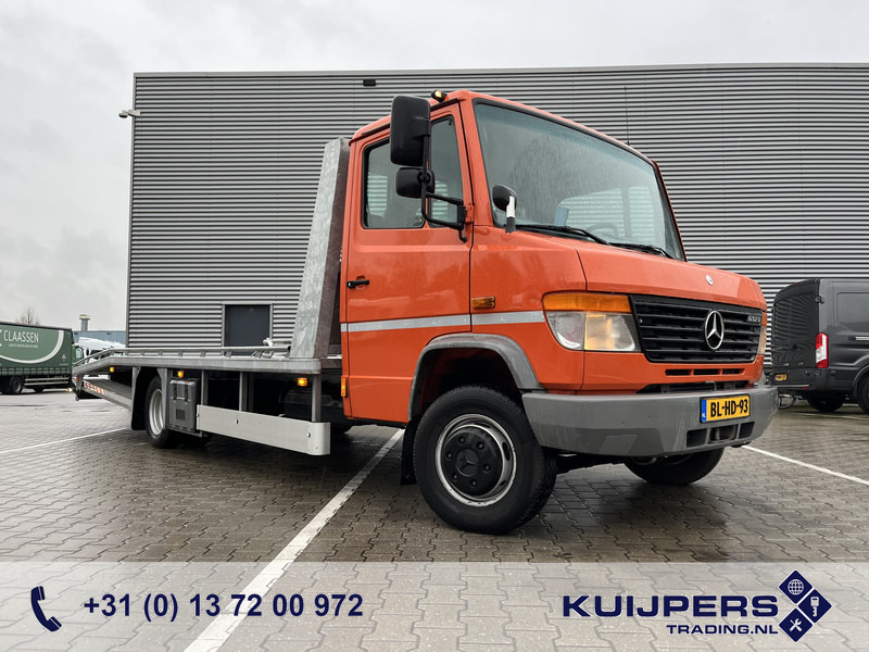 Mercedes-Benz Vario 612 D / Car - Machine Transporter 570 cm / Winch / Ramps / NL Truck - Camion porte-voitures: photos 1 Mercedes-Benz Vario 612 D / Car - Machine Transporter 570 cm / Winch / Ramps / NL Truck - Camion porte-voitures: photos 1