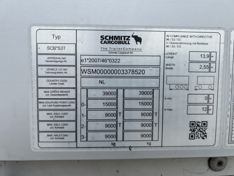 Semi-remorque rideaux coulissants Schmitz Cargobull SCB S3T / Schuifzeil / Kooi Aap / Lift + Stuuras / APK 05-26: photos 17 Semi-remorque rideaux coulissants Schmitz Cargobull SCB S3T / Schuifzeil / Kooi Aap / Lift + Stuuras / APK 05-26: photos 17