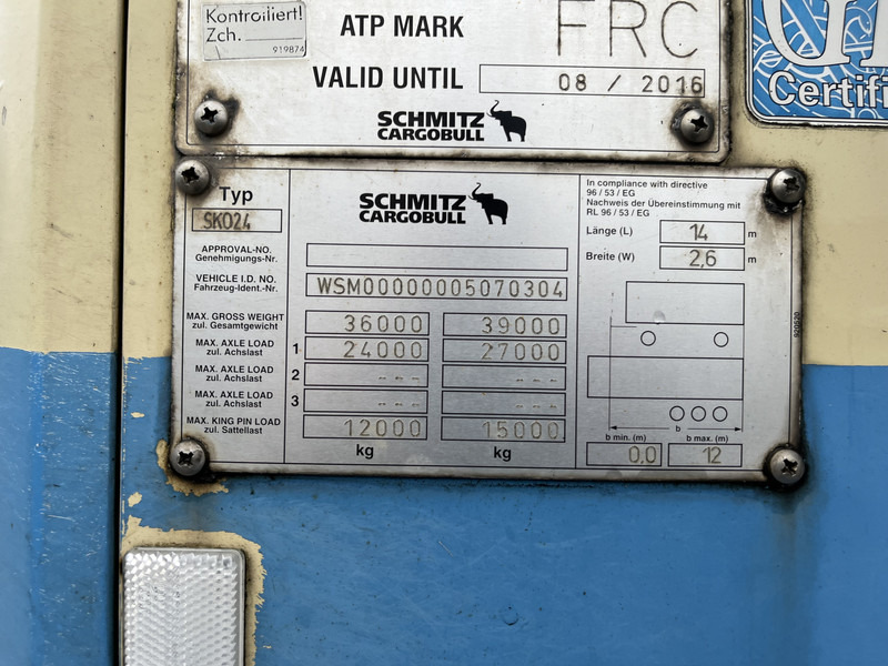 Semi-remorque frigorifique Schmitz Cargobull SKO 24L COOL / Carrier Vector 1850 / BPW Drum / Frigo Box / NL Trailer: photos 18 Semi-remorque frigorifique Schmitz Cargobull SKO 24L COOL / Carrier Vector 1850 / BPW Drum / Frigo Box / NL Trailer: photos 18