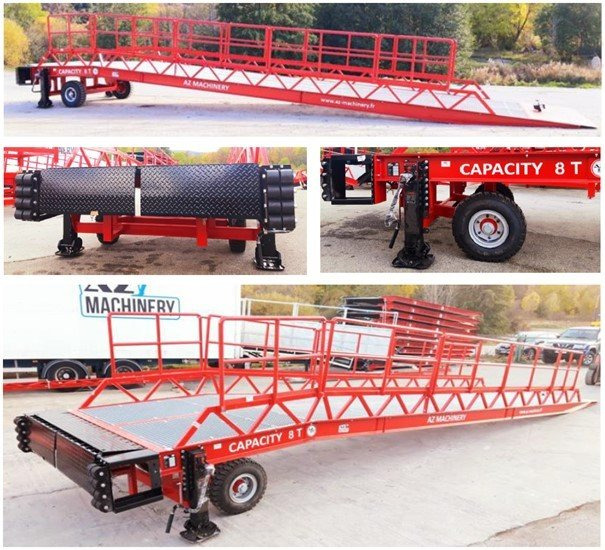 Rampe de chargement neuf AZ RAMP-EASY XL-8 OTC . Mobil Loading Ramp  WIDE With Level Off, 8 t Capacity: photos 5