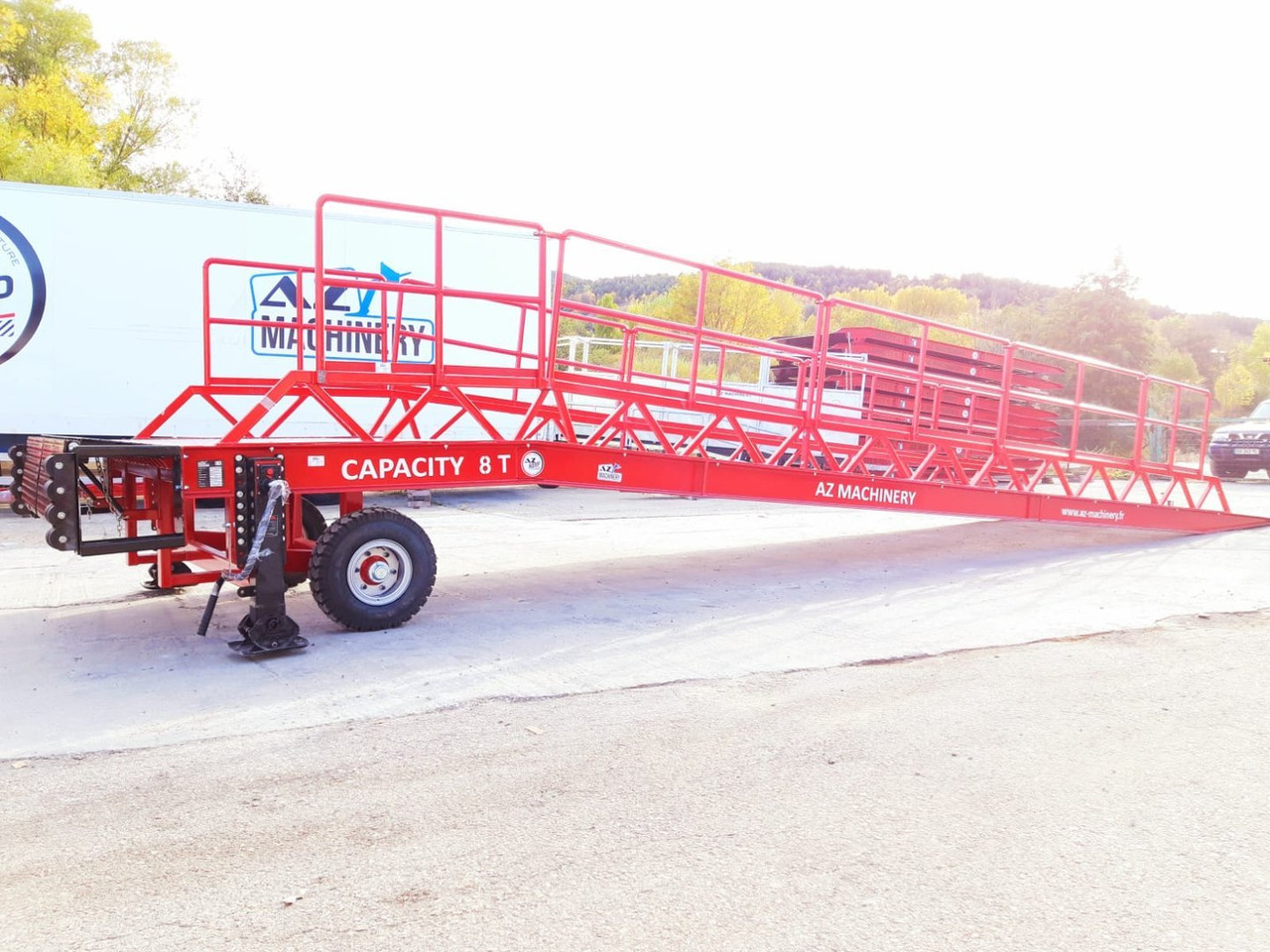 Rampe de chargement neuf AZ RAMP-EASY XL-8 OTC . Mobil Loading Ramp  WIDE With Level Off, 8 t Capacity: photos 17