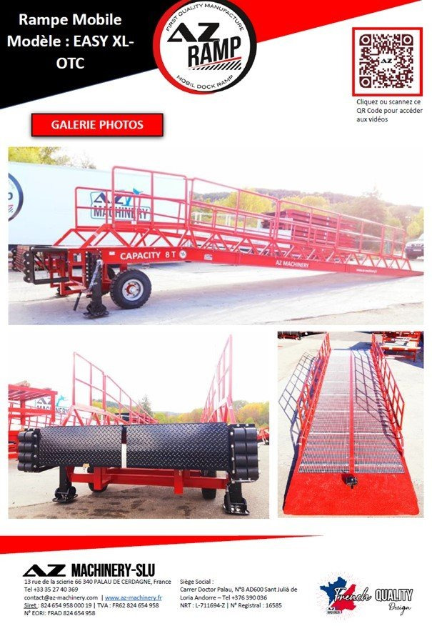Rampe de chargement neuf AZ RAMP-EASY XL-8 OTC . Mobil Loading Ramp  WIDE With Level Off, 8 t Capacity: photos 7