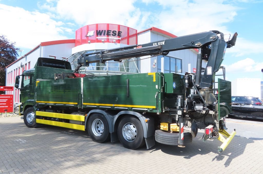 Camion plateau, Camion grue MAN TGX 26.500 6x2 - Baustoff - HIAB Kran: photos 6