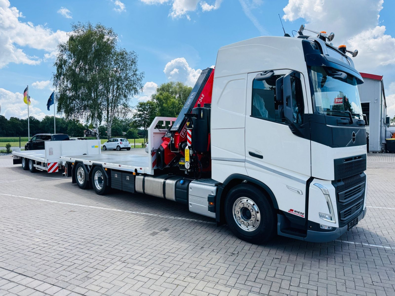 Camion plateau, Camion grue Volvo FH540 6x2 Containerpritsche mit F545RA.2.26: photos 11