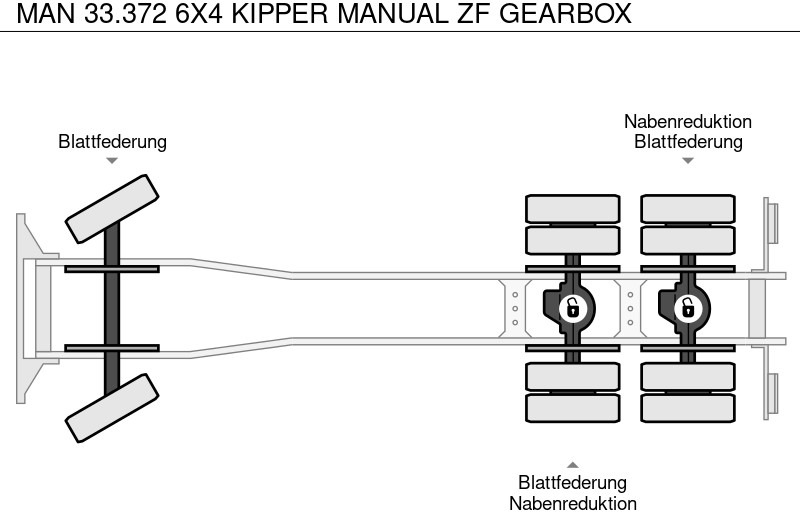 Camion benne MAN 33.372 6X4 KIPPER MANUAL ZF GEARBOX: photos 10 Camion benne MAN 33.372 6X4 KIPPER MANUAL ZF GEARBOX: photos 10
