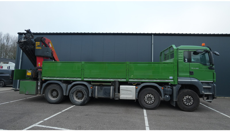 MAN TGS 41.460 8X4 OPEN BOX WITH PALFINGER PK 40002 EH CRANE 384.000KM - Camion grue: photos 4 MAN TGS 41.460 8X4 OPEN BOX WITH PALFINGER PK 40002 EH CRANE 384.000KM - Camion grue: photos 4
