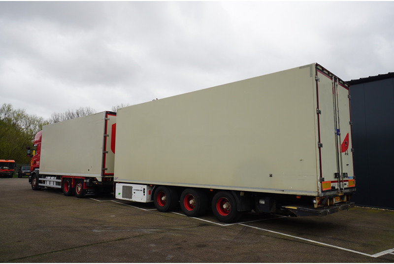 Camion frigorifique Scania R 580 V8 6X2 FRIGO RETARDER IN COMBI WITH BURG TRAILER: photos 10