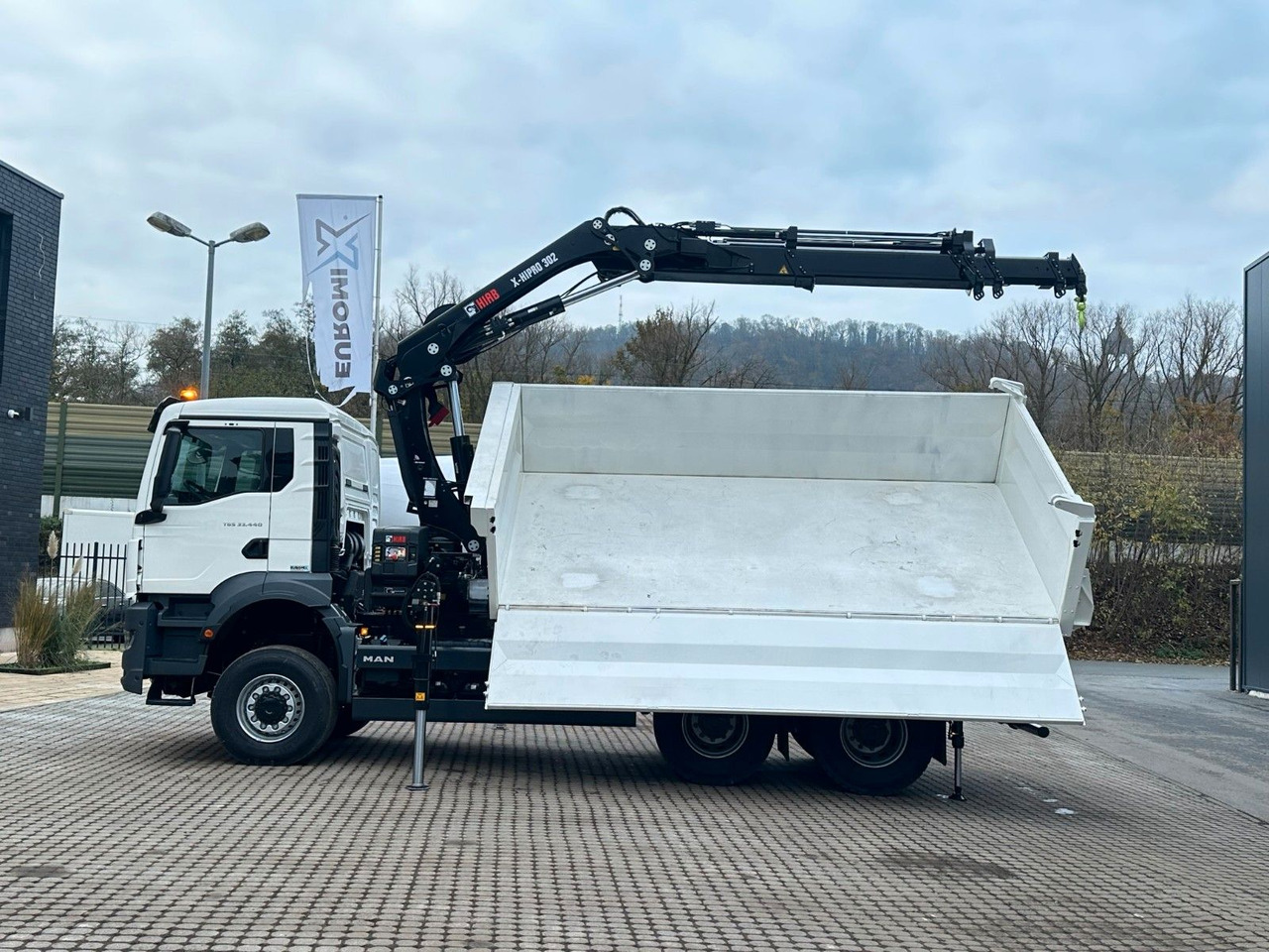 Camion benne, Camion grue MAN TGS 33.440 6x6 /3-Seiten- Kipper / Kran HIAB 302: photos 16