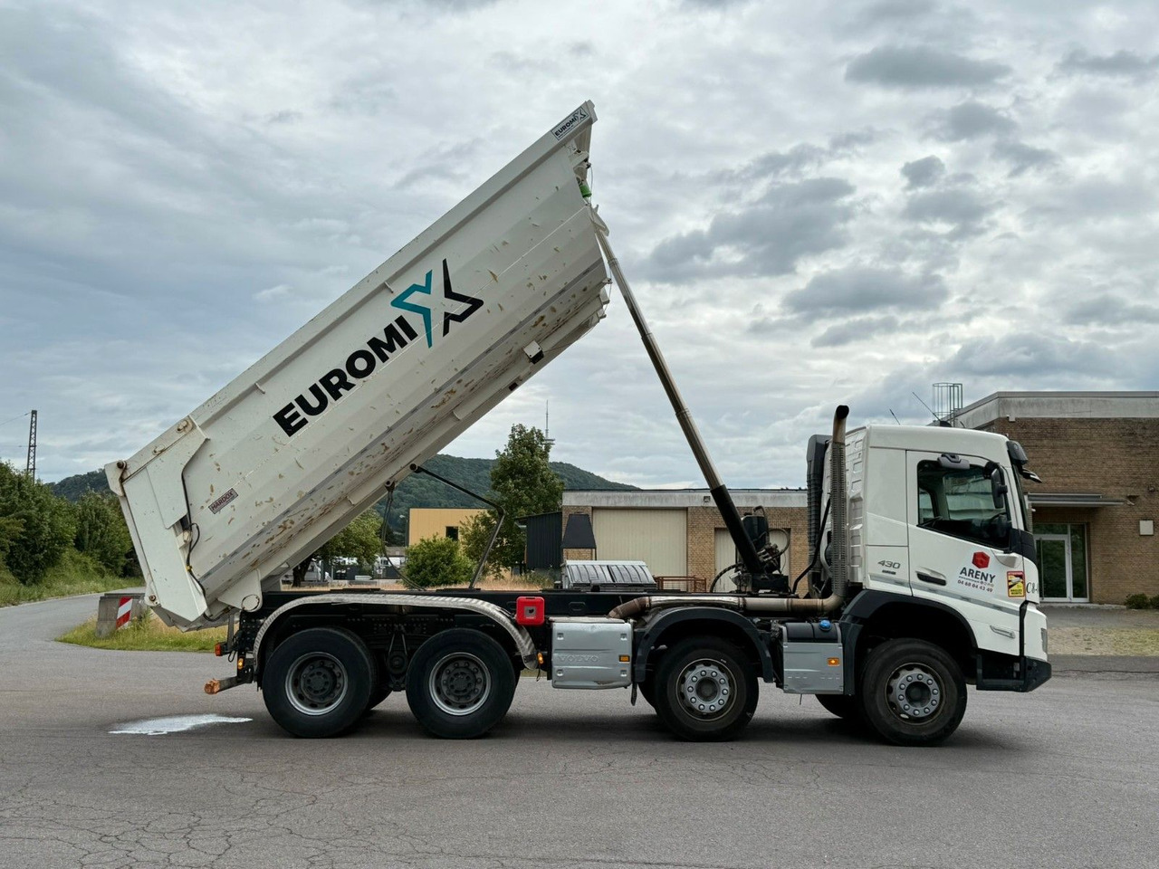 Camion benne Volvo FMX 430 8X4 EuromixMTP 16m³ Hydraulische Klappe: photos 14