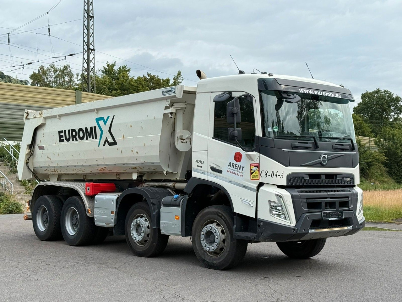 Camion benne Volvo FMX 430 8X4 EuromixMTP 16m³ Hydraulische Klappe: photos 7